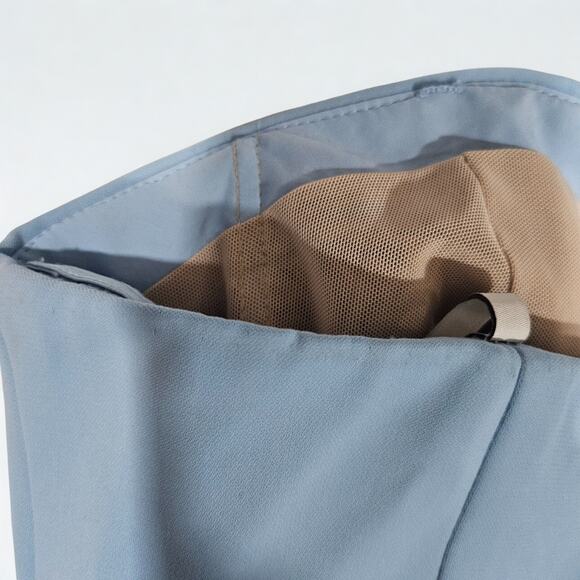 Monique Lhuillier Powder Blue Strapless Midi Dress - Picture 5 of 9